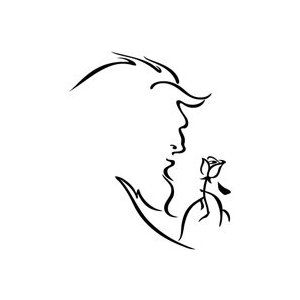 Beauty and the Beast Beauty And The Beast Stencil, The Beast Tattoo, Beauty And The Beast Tattoos, Beast Tattoo, Moon Tattoo Wrist, Beauty And The Beast Drawing, Disney Inspired Tattoos, Beauty And The Beast Tattoo, Disney Beast