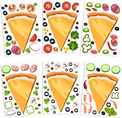 24 Sheets Make Your Own Pizza Stickers, Mix and Match Pizza Decals DIY Pizza Clings Mushrooms Pizza Stickers Pizza Party Favor and Decoration for Kids Birthday Party, School Supplies, Gift Rewards : Amazon.co.uk: Toys & Games Mushrooms Pizza, Pizza Party Favors, Pizza Party Decorations, Picnic Party Decorations, Pumpkin Birthday Parties, Diy Pizza, Kids Notes, Make Your Own Pizza, Mushroom Pizza