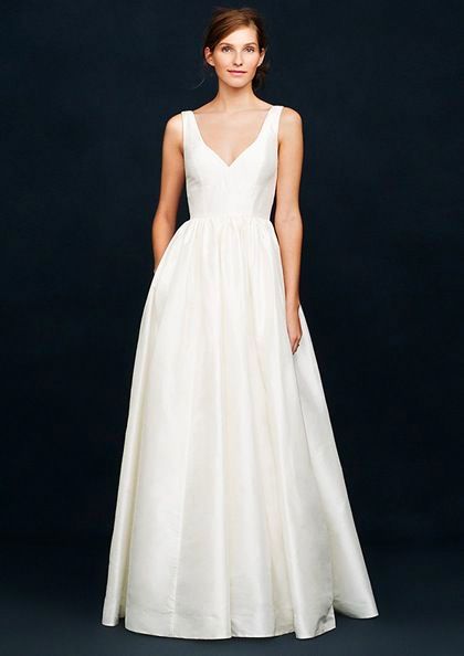 [Karlie Ball Gown by J. Crew] Jcrew Wedding Dress, Wedding Lookbook, Minimalist Bride, Wedding Dresses 2014, Minimalist Wedding Dresses, Wedding Dress Sizes, White Gowns, Modern Wedding Dress, Ball Gowns Wedding