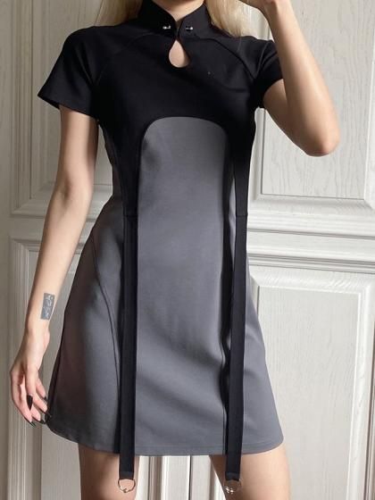 Punk Dresses, Cyberpunk Dresses, and Dark Punk Dresses. Cyberpunk Dress, Futuristic Outfits, Mode Cyberpunk, Mode Kawaii, Mode Punk, Punk Dress, Short Bodycon Dress, Cyberpunk Fashion, China Dress