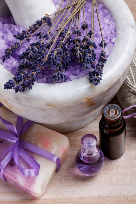 Aromatherapy Aesthetic Photography, Juleka Aesthetic, Esthetician Esthetics, Facial Routine, Purple Bathroom, Homemade Goods, Facial Routine Skincare, Lavender Spa, Lavender Cottage