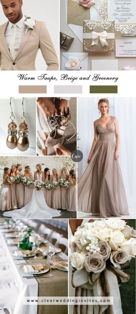 10 Breathtaking Neutral Wedding Color Palette Ideas In 2022 – Clear Wedding Invites Wedding Champagne Colour Schemes, Black And Taupe Wedding Color Schemes, Best Color Themes For Wedding, Beige And Grey Wedding Theme, October Wedding Neutral Colors, Color Motif For Wedding 2023, Unique Wedding Theme Colours, Neutral Wedding Color Pallete, Taupe Color Wedding