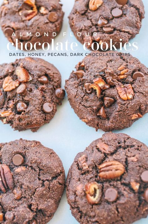 Cookies With Almond Flour, Healthy Cocoa, Chocolate Peanut Butter Desserts, Almond Flour Cookies, 2024 Recipes, Simply Taralynn, Paleo Recipes Dessert, No Flour Cookies, Double Chocolate Chip Cookies