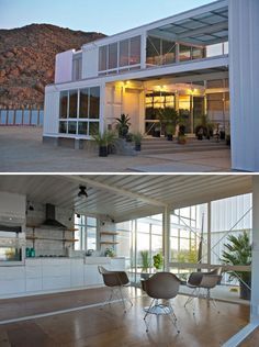 8 Shipping Containers Turned Into Amazing Houses - UltraLinx Container Home Designs, Shipping Container Architecture, Cargo Container Homes, Container Buildings, Building A Container Home, Container Architecture, Container House Plans, Casa Container, Container Design