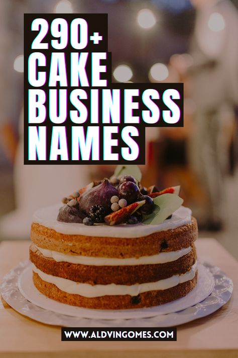 Planning to start a cake Bakery business, but stuck on finding good names? Here is the ultimate list of cake business names to grab. // cake business name ideas, cake business names bakeries, wedding cake business names, homemade cake business names, creative cake shop names. Cake Page Names Ideas Instagram, Cake Page Name Ideas, Cake Bakery Names Ideas Unique, Cake Business Names Ideas, Cake Name Ideas, Cake Business Ideas, Cake Shop Name Ideas, Bakery Names Ideas Unique, Dessert Business Names