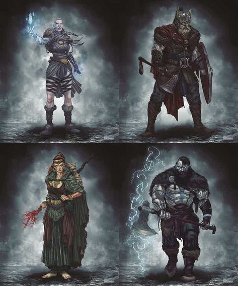 Journey To Ragnarok: A Norse Mythology Adventure for 5e by Mana Project Studio — Kickstarter Viking Cosplay, Warriors Illustration, Nordic Vikings, Legends And Myths, Chosen One, Viking Art, Dungeons And Dragons Homebrew, Viking Warrior, Skyfall