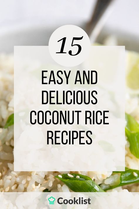 Coconut rice is a simple and delicious side dish that can be made in no time! With a blend of creamy coconut milk, white or brown rice, and a few fragrant spices, the outcome is aromatic, flavorful, and comforting. Coconut Rice Recipes, Fluffy Jasmine Rice, Coconut Jasmine Rice, Coconut Rice, Jasmine Rice, Rice Dishes, Yummy Sides, Popular Recipes, Brown Rice