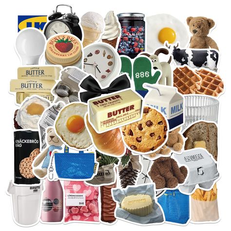 PRICES MAY VARY. You Get - There are 50PCS different food sticker packs. All y2k stickers decals are in the range of 2-4 inches size. They are all made of PVC vinyl waterproof stickers, high-definition patterns and bright colors. Widely Used - Use these cute stickers or cool stickers to decorate your items. Such as water bottles scrapbook journal guitar skateboard keyboard travel case car bumper bike bicycle motorcycle phone case computer macbook laptop stickers. Best Gift Reward - Eikecy has ma Ipad Computer, Tom E Jerry, Aesthetic Room Ideas, Food Stickers, Aesthetic Stickers, Salted Butter, Free Stickers, Scrapbook Stickers, Solid Surface