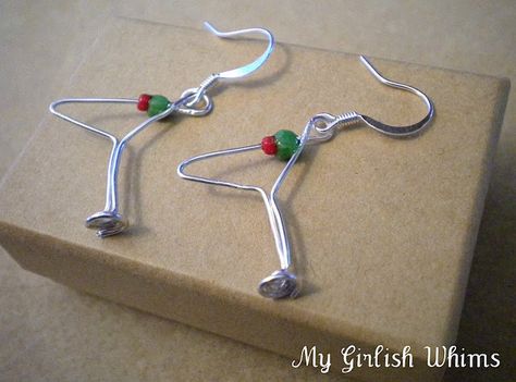 Birthday Giveaway! | My Girlish Whims Making Jewelry For Beginners, Revere Pewter, Wire Jewelry Tutorial, Beading Patterns Free, Earring Tutorial, Work Jewelry, Wire Weaving, Wire Crafts, Beads And Wire