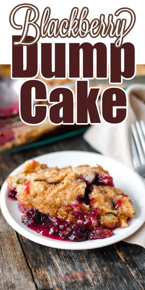 Peach And Blackberry Dump Cake, Recipes Using Blackberry Jam, Blackberry Cobbler Crockpot, Blackberry Cake Recipe Easy, Blackberry Dump Cake, Blackberry Recipes Easy, Blackberry Dessert Recipes, Cake Mix Cobbler, Crockpot Desserts