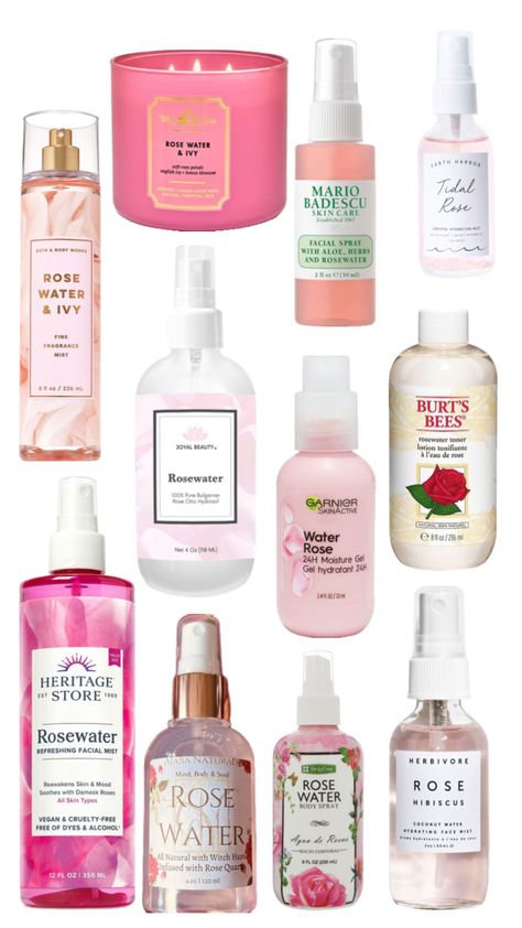 how to smell like rose water 🌹 How To Smell Like Rose Water, Rose Water Shampoo, Routine List, Rose Skincare, Best Rose, Rose Water Toner, Facial Spray, Bath Products, Gel Moisturizer