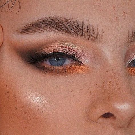 Orange Bridal Makeup, Matte Make Up, Mekap Mata, Orange Makeup, Fall Makeup Looks, Smink Inspiration, Makeup Mistakes, Makijaż Smokey Eye, Eye Makeup Designs