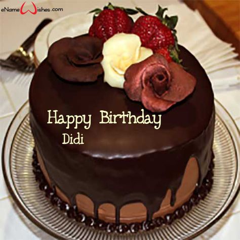 Online Birthday Wish Name Cake - eNameWishes Happy Birthday Vishal, Happy Birthday Didi, Happy Birthday Cake Writing, Happy Birthday Jenny, Name On Cake, Write Name On Cake, Happy Birthday Chocolate Cake, Birthday Cake Write Name, Happy Birthday Joe