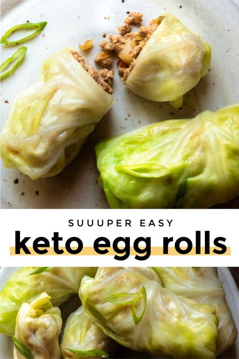 *NEW* Are you ready to be blown away by these low carb egg rolls? Perfectly seasoned pork filling is rolled in cabbage wraps for a healthy and flavorful dish!! #lowcarbeggrolls #ketoeggrolls Keto Egg Rolls, Mesomorph Women, Cabbage Wraps, Seed Recipes, Egg Diet Plan, Baking Powder Uses, Boiled Egg Diet Plan, Boiled Egg Diet, Egg Diet