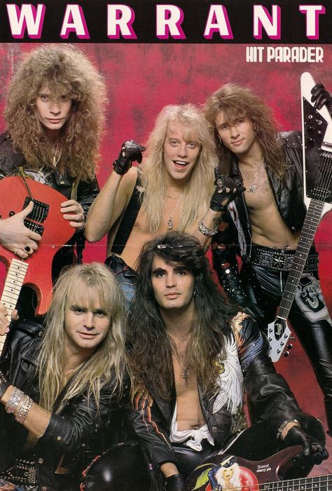 80's Hard Rock & Metal 80s Hair Men, Warrant Band, 80s Rock Fashion, Jani Lane, 80s Metal Bands, Big Hair Bands, 80s Hair Metal, 1980s Hair, 80s Heavy Metal