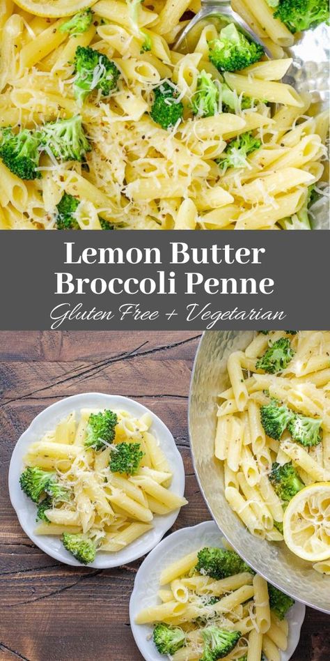 Lemon Butter Broccoli, Butter Broccoli, Vegetarian Pasta Recipes, Easy Vegetarian Dinner, Vegetable Farming, Vegetarian Meal, Vegetarian Pasta, Tasty Vegetarian Recipes, Vegetarian Dinners