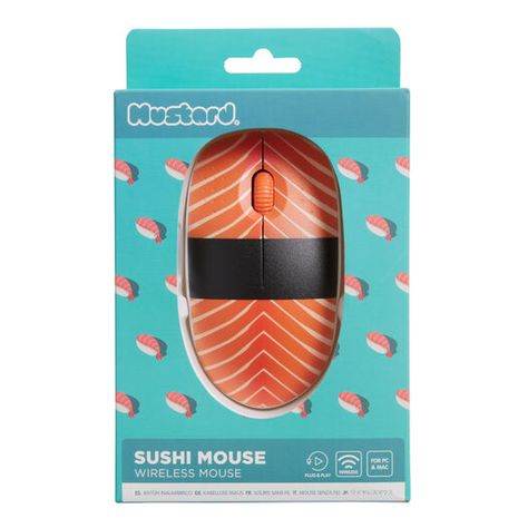 Sushi Wireless Computer Mouse by World Market Cost Plus World Market, World Market, Computer Mouse, Funny Gifts, Favorite Things List, Note Cards, Gadgets, Computer, Stationery