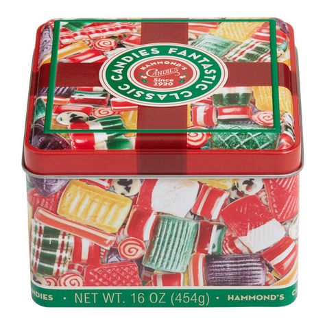 Hammond's Christmas Classics Hard Candy Gift Tin by World Market Christmas Classics, Christmas Entertaining, Tin Gifts, Inexpensive Gift, Classic Holiday, Candy Gifts, Christmas Stuff, Hard Candy, Christmas Countdown