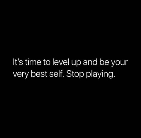 Level up and be your very best self. #BestQuotesoftheDay #GetMotivated #Inspirational #WordsofWisdom #WisdomPearls #BQOTD Time To Level Up, Level Up Motivation, Level Up Black Women, Leveling Up Aesthetic, Leveling Up Quotes, Level Up Quotes, Goals 2024, Pep Talk, Leveling Up