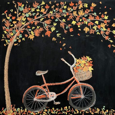 Fall Chalk Art Ideas Easy, Fall Tree Chalkboard Art, Fall Football Chalkboard Art, Fall Black Board Ideas, Autumn Blackboard Chalk Art, Autumn Chalkboard Art Ideas, Fall Leaves Chalkboard Art, Fall Chalk Wall, Apple Chalkboard Art