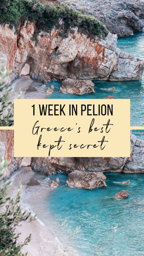 1 Week in Pelion, Greece’s best kept secret including: about Pelion and how to get there, best things to do and see, accommodation and best beaches. A Week In Greece, Small Greek Islands, One Week In Greece, Pelion Greece, One Week Itinerary, Greek Islands Vacation, Peloponnese Greece, Greece Itinerary, Greek Vacation