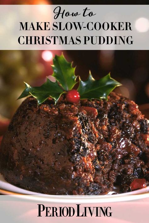 How To Make Trifle Desserts, Slow Cooker Christmas Pudding Recipe, Slow Cooker Xmas Pudding, Christmas Pudding In Slow Cooker, Slow Cooker Christmas Pudding, Xmas Pudding Recipe, Easy Christmas Pudding Recipes, Christmas Pudding Recipes Easy, Steamed Christmas Pudding