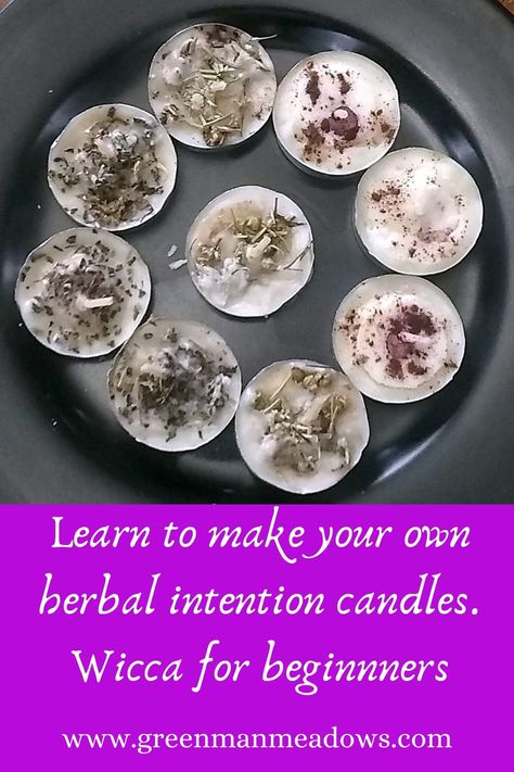 Learn to make herbal intention candles for spell work and manifestations. Keep for yourself or give to a friend. Great gift for Mother's day. Check out this ad more at www.greenmanmeadows.com Diy Spell Candles, Diy Herb Candles, Wicca Candles, Gifts For Witches, Wiccan Candle, Herbal Candles, Witchy Candles, Diy Witch, Candle Magic Spells