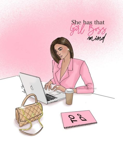 Boss Lady Planner, Craft Market Display, Heather Stillufsen, Digital Marketing Design, Girly Wall Art, Vision Board Inspiration, Girls Rules, Pink Girly Things, Girly Art Illustrations