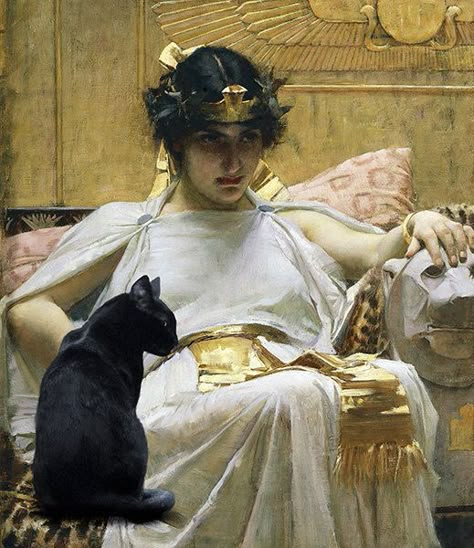 Cat Goddess, Pre Raphaelite Art, John William Waterhouse, Rennaissance Art, Dangerous Animals, Classic Paintings, Historical Art, Ethereal Art, Classical Art