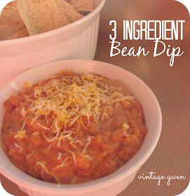 Vintage Gwen: {Recipe} 3 Ingredient Bean Dip Bacon Cheese Dips, Party Food Bars, Bean And Bacon Soup, Favorite Soups, Bacon Dip, Soup Beans, Bacon Soup, Bean Dip, Campbell Soup