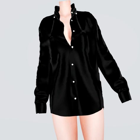 Sims 4 Cc Eyes, Oversized Button Down Shirt, Sims 4 Mm, Sims Four, Sims Hair, 2000s Fashion Outfits, Sims 4 Cas, Sims 4 Clothing, Boyfriend Shirt