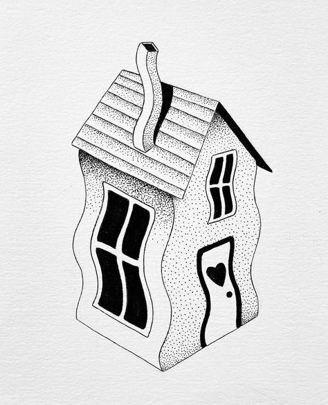 House With Legs Tattoo, House With Legs Illustration, Doll House Tattoo, Armchair Tattoo, Home Sick Tattoo, Tiny House Tattoo, Little House Tattoo, House Tattoo Simple, House Tattoo Design