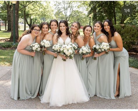 Colour: Agave Bridesmaid Dresses Agave, Agave Green Bridesmaid Dresses, Agave Green Wedding, Azazie Agave Bridesmaid Dresses, Agave Wedding, Agave Bridesmaid Dresses, Sage Green Wedding Theme, Bach Weekend, Green Themed Wedding