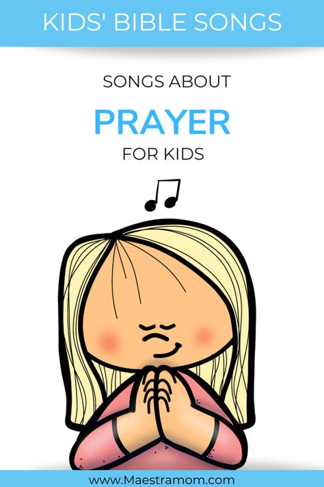 Prayer Songs - Bible Songs for Kids - Maestra Mom Where Is Thumbkin, Bible Songs For Kids, Sunday School Songs, Toddler Bedtime, God Answers Prayers, New Testament Bible, Songs For Toddlers, Bible Songs, Songs For Kids