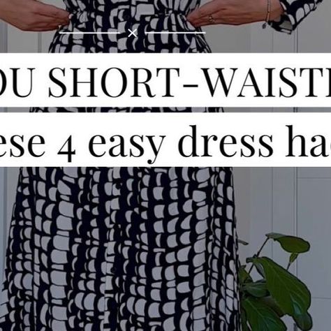 Gabi Conac on Instagram: "Are you short waisted like me? Here are some easy hacks I learned as a personal stylist. 💃 1️⃣ The waistband will likely hit you way lower when your natural waist creating a disproportionate, unflattering silhouette. Here is what you can do about it. Get a thicker waist belt and strategically place it one, two inches above the waistband. It will hide the original waistband and create the optical illusion of a higher waist. 2️⃣ If you are short-waisted, most dresses plunge too low under your armpits. Opt for designs with adjustable spaghetti straps rather than basic ones. Alternatively, layer a blazer, a sweater, or a leather jacket if you don’t have adjustable straps. 3️⃣ Belt or tie loops are frustrating because they hit way lower than your natural waist. Cut Styles For Short Waisted Women, Low Cut Dress Hack, Short Waisted Fashion Tips, Short Waisted Outfits, How To Tie Dress, Short Waisted, Easy Hacks, Low Cut Dresses, Short Waist