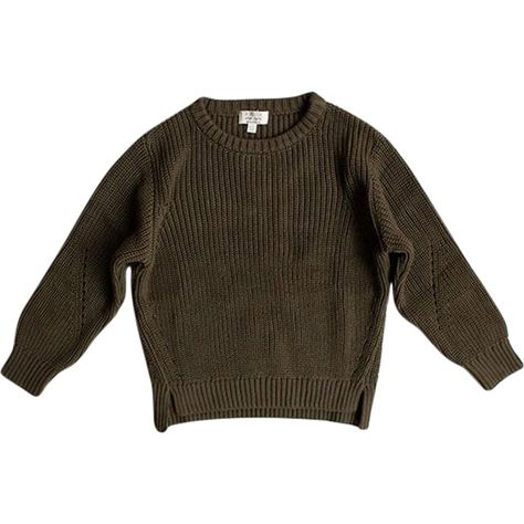 Our cozy, organic knit sweater has a classic style that pairs well with everything. | The Simple Folk | Essential Sweater, Olive (Green, Size 3-4Y)  |  Maisonette collects the best children’s products from around the world (unlike Zulily, Etsy, The Tot, Farfetch Kids, Childrensalon, Crate and Kids, Kohls, Wayfair, Buy Buy Baby, Nordstroms, Mini Boden, J.Crew Factory, or PotteryBarn Kids), creating a curated shopping experience for you. Think of us as your shortcut to fashion for litte ones! The Simple Folk, Essential Sweater, Buy Buy, Buy Buy Baby, Mini Boden, Green Sweater, Short Rompers, J Crew Factory, Grunge Fashion