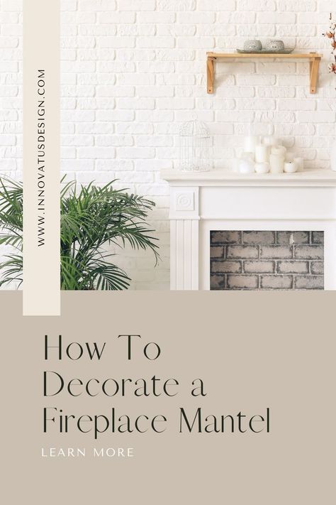 Learn how to decorate a fireplace mantel like a pro! This article has all the top tips and ideas from a professional interior designer on how to decorate a fireplace mantel. #fireplacemantel #fireplacedecor #livingroomdecor #livingroominspiration #livingroominspo #livingroomgoals #livingroomdesign #fireplacedesign #fireplace Decorate Around A Fireplace, How To Decorate A Fireplace Mantel, Decorate A Fireplace, Decorate Your Fireplace, Living Room Goals, Fireplace Mantel, Fireplace Design, Living Room Inspo, Fireplace Decor