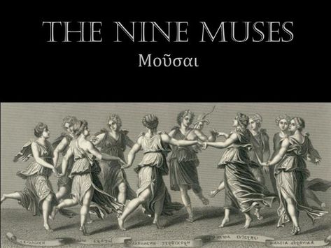 The Nine Muses Μοῦσαι.  The Muses.  The Muses are the daughters of Zeus and  Mnemosyne   The Muses are nymphs of the arts and sciences, inspire all artists, poets, philosophers, and musicians  Were companions of Apollo  They also preside over memory, as does their mother Peleus And Thetis, The Nine Muses, The Muses, Dengeki Daisy, Nine Muses, Daughter Of Zeus, Fantasy Mermaids, Real Mermaids, Mermaid Painting