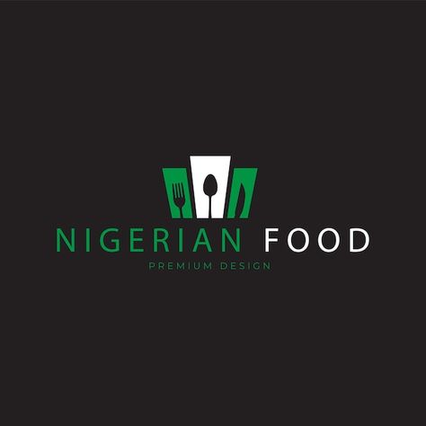 Vector nigerian food restaurant logo vec... | Premium Vector #Freepik #vector Food Restaurant Logo, Catering Logo, Nigerian Food, Restaurant Logo, Food Logo, Premium Food, Logo Restaurant, Food Restaurant, Logo Food