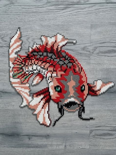 Fish Perler Beads, Perler Beads Animals, Mini Hama Beads, Melty Bead Designs, Melt Beads Patterns, Hama Art, 3d Perler Bead, Beads Pattern, Hama Beads Design