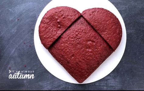 Heart Cake Recipes, Circle Cake, Cake Mix Ingredients, Heart Shaped Cake, Valentines Baking, Heart Cakes, Square Cake, Shaped Cake, Valentine Desserts