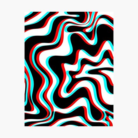 Trippy Geometric Pattern, Wave Abstract Design, How To Glitch Effect Drawing, Simple Trippy Designs, Random Shapes Design, Tufting Design Ideas, Trippy Patterns To Paint, Trippy Designs Pattern, Trippy Mural