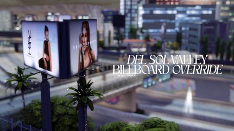 Del Sol Valley Billboard Override | themintsimmer Sims 4 Billboard Override, Default Sims 4, Del Sol Valley Sims 4, Ts4 Override, Sims 4 Default Replacement, Override Sims 4, Maxis Match Cc Sims 4, Sims 4 Overrides, Cc Folder Sims 4