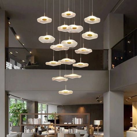 Contemporary designer pendant light. Beautifully designed, one of the best sellers in our store. Available in 5 sizes and designs. Adjustable for low, mid, and high ceilings. Leaf Chandelier, Traditional Lanterns, Unique Chandeliers, Staircase Chandelier, Lotus Leaf, Aisle Decor, Hanging Light Fixtures, Chandelier Design, Luminaire Design