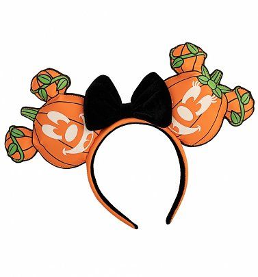 Loungefly Disney Mick-O-Lantern Headband Mickey Mouse Headband, Minnie Mouse Pumpkin, Disney Christmas Decorations, Disney Ears Headband, Disney Pumpkin, Mickey Pumpkin, Mickey Mouse Halloween, Halloween Headband, Mouse Ears Headband