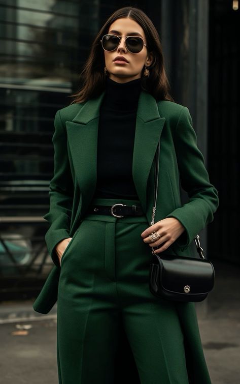 Emerald Green Outfit, Green Blazer Outfit, Green Outfits For Women, Formal Wear Women, Christmas Outfits Women, Green Suit, Simple Kitchen, Stylish Work Outfits, Fashion Attire