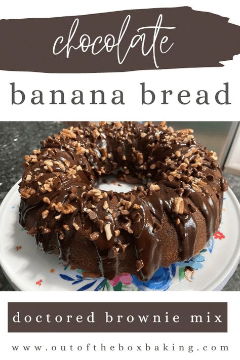 Chocolate Banana Brownies, Brownie Mix Recipes, Muffins For Breakfast, Chocolate Banana Cake, Banana Walnut Bread, Fluffy Cinnamon Rolls, Banana Brownies, Berry Cake, Overripe Bananas