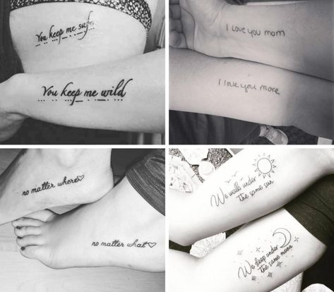 132 Thoughtful Mother Daughter Tattoos To Embrace Your Bond Mom Daughter Quote Tattoos, Mom And Daughter Spine Tattoos, Mother Daughter Strength Tattoos, Sentimental Mother Daughter Tattoos, Mom And Daughter Tattoos Quotes, Daughter Mother Tattoos Simple, Mom And Daughter Quote Tattoos, Mother Daughter Saying Tattoos, Mother Daughter Scripture Tattoos