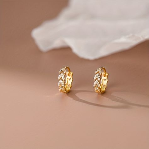 Faster shipping. Better service Earing Gold Design Simple Tops, Gold Earrings Designs Modern Simple, Gold Earrings For Bride, Gold Earrings Tops Design, Gold Earing Designs Unique, Gold Studs Earrings Indian Small, Tops Earrings Gold, Dailyware Earrings Gold, Gold Earrings Designs For Daily Use