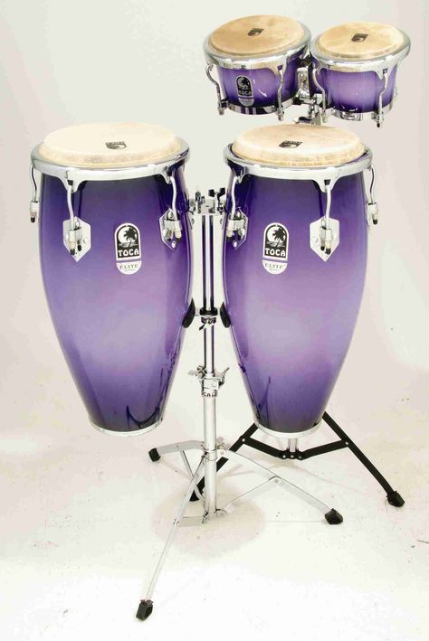 Purple bongo drum set...AAAAAAAAHHHHHHH Bongo Drum, Purple Music, Purple Items, Bongo Drums, Dw Drums, Purple Girl, Outdoors Tattoos, Bongos, Purple Decor